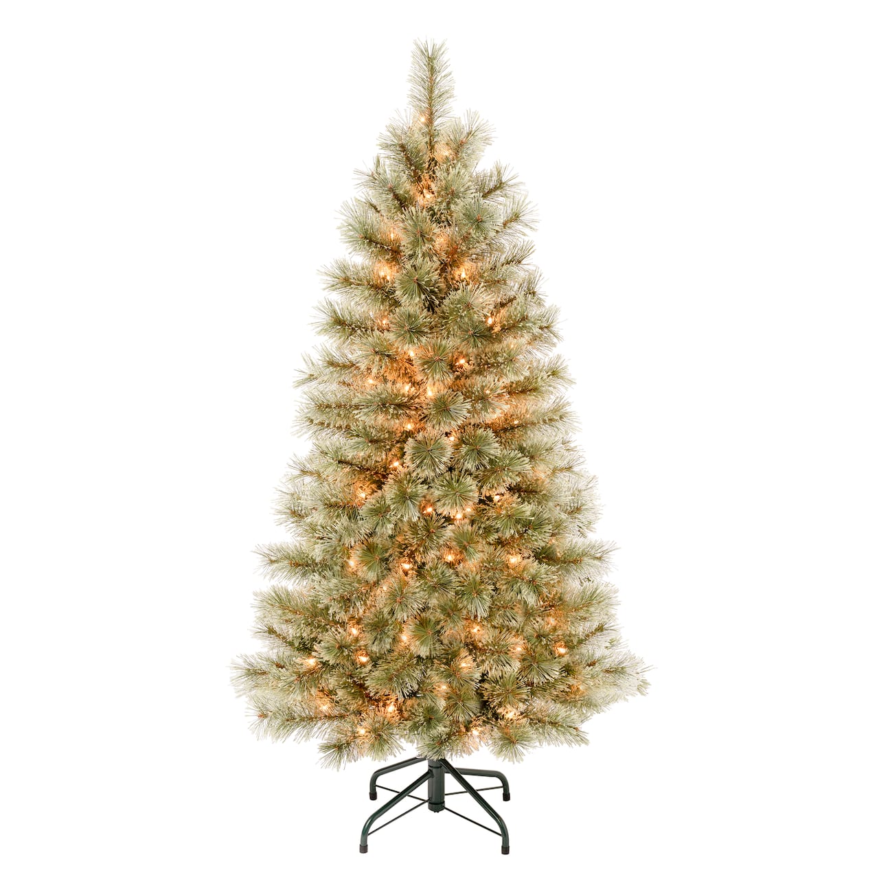 4.5ft. Pre-Lit Arcadia Cashmere Pine Artificial Christmas Tree, Clear Lights